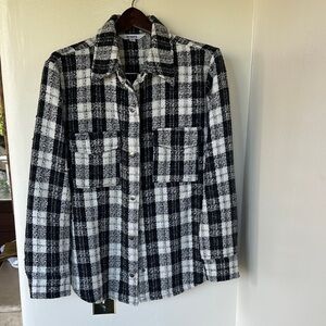 BB Dakota Monochrome Plaid Jacket
